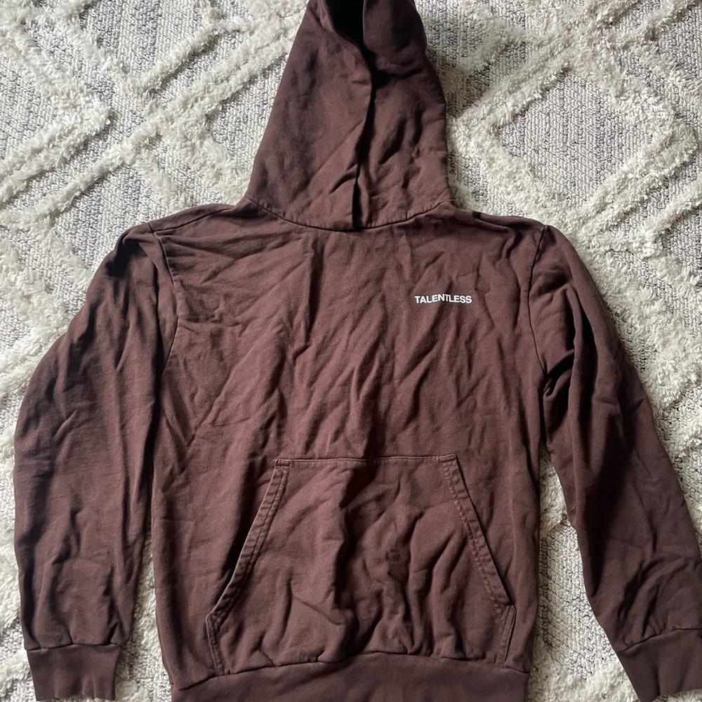 TALENTLESS Chocolate Brown Hoodie